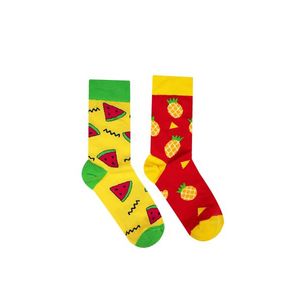 Žlto-červené ponožky Melón & Ananás vyobraziť