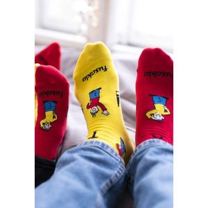 Žlto-červené ponožky Pat a Mat vyobraziť