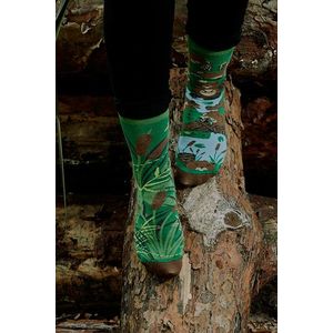 Hnedo-zelené ponožky Beavers vyobraziť