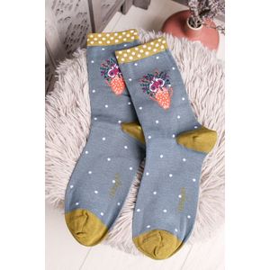 Modro-zelené ponožky Flora Socks vyobraziť