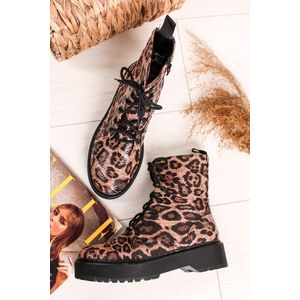 Leopardie členkové topánky Delora vyobraziť