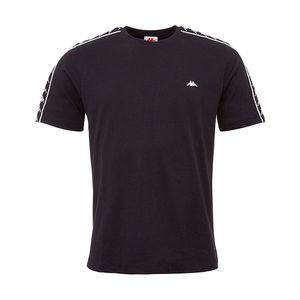 Čierne pánske tričko Kappa Hanno vyobraziť