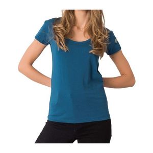 Modré dámske tričko s krátkymi rukávmi vyobraziť