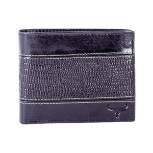 čierna pánska vzorovaná peňaženka vyobraziť