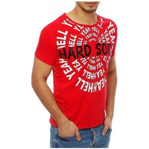 Pánske červené tričko s potlačou vyobraziť