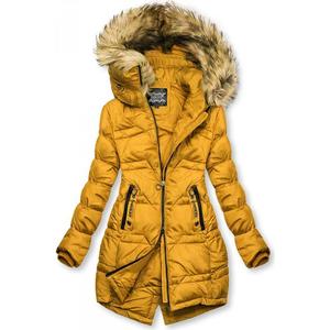 Horčicovožltá prešívaná bunda na jeseň/zimu vyobraziť