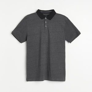 Reserved - Polo tričko z organickej bavlny - Šedá vyobraziť