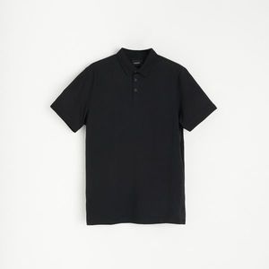 Reserved - Polo tričko z organickej bavlny - Čierna vyobraziť