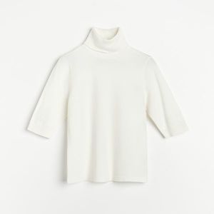 Reserved - Priliehavý rolákový sveter - Krémová vyobraziť