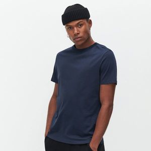 Reserved - Basic bavlnené tričko - Tmavomodrá vyobraziť
