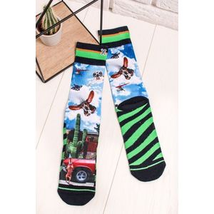 Pánske viacfarebné vzorované ponožky Who's First vyobraziť