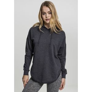 Urban Classics Ladies Oversized Terry Hoody charcoal - S vyobraziť