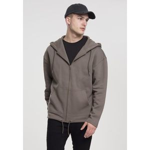 Urban Classics Long Sweat Zip Hoody army green - M vyobraziť