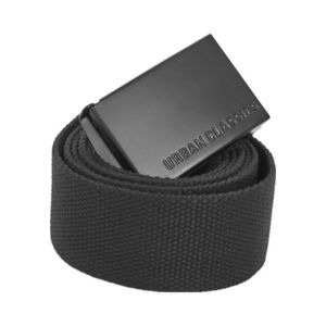 Urban Classics Long Canvas Belt black - 140cm vyobraziť