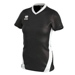 Errea Brigit Shirt S/S Ad Dark Black White - 2XL vyobraziť