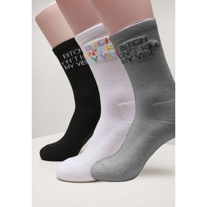 Ponožky MR.TEE Don`t Kill Socks 3-Pack Farba: black+white+heather grey, Veľkosť: 35-39 vyobraziť