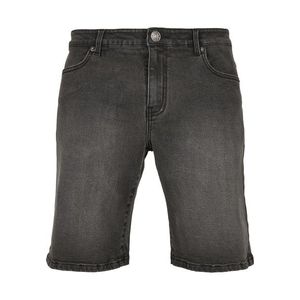 Pánske kraťasy URBAN CLASSICS Relaxed Fit Jeans real black washed Veľkosť: 38, Pohlavie: pánske vyobraziť
