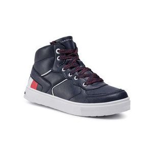 Tommy Hilfiger Sneakersy High Top Lace-Up Sneaker T3B4-30926-1030800 S Tmavomodrá vyobraziť