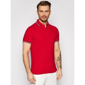 Tommy Hilfiger Polokošeľa Tipped MW0MW16054 Červená Slim Fit vyobraziť