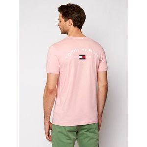 Tommy Hilfiger Tričko Back Logo MW0MW17681 Ružová Regular Fit vyobraziť