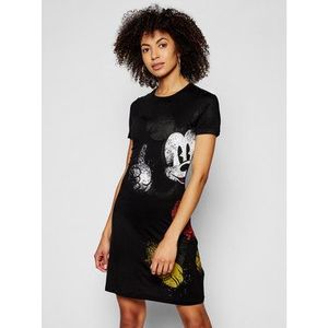 Desigual Každodenné šaty DISNEY Mickey 21SWVKAY Čierna Regular Fit vyobraziť