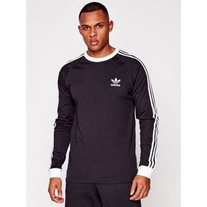 adidas S dlhými rukávmi adicolor Classics 3-Stripes GN3478 Čierna Slim Fit vyobraziť