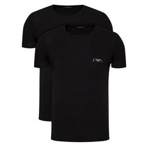 Emporio Armani Underwear 2-dielna súprava tričiek 111670 1P715 07320 Čierna Regular Fit vyobraziť