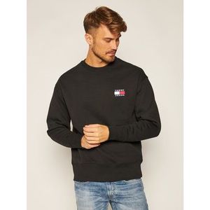 Tommy Jeans Mikina Tjm Tommy Badge Crew DM0DM06592 Čierna Regular Fit vyobraziť