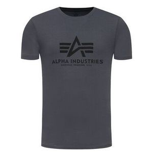 Alpha Industries Tričko Basic 100501 Sivá Regular Fit vyobraziť