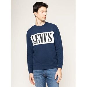 Levi's® Mikina Logo Colorblock Crew 85648-0000 Tmavomodrá Regular Fit vyobraziť