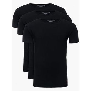 Tommy Hilfiger Súprava 3 tričiek Essential 2S87905187 Čierna Regular Fit vyobraziť
