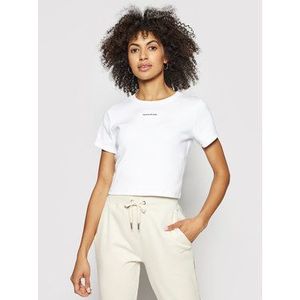 Calvin Klein Jeans Tričko J20J215699 Biela Regular Fit vyobraziť