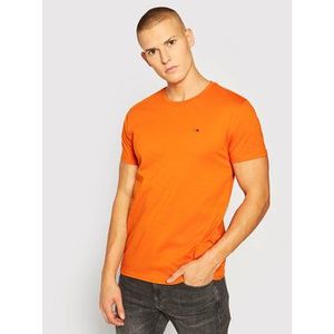 Tommy Jeans Tričko Tjm Essential Solid DM0DM04577 Oranžová Regular Fit vyobraziť