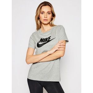 Nike Tričko Sportswear Essential Sivá Standard Fit vyobraziť