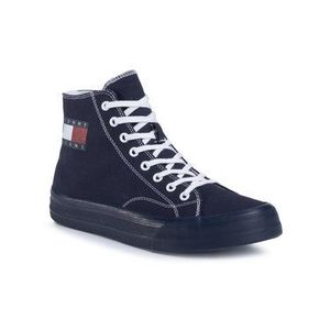 Tommy Jeans Sneakersy Midcut Lace Up Vulc EM0EM00485 Tmavomodrá vyobraziť