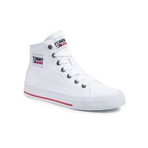 Tommy Jeans Sneakersy Midcut Vulc EN0EN01370 Biela vyobraziť