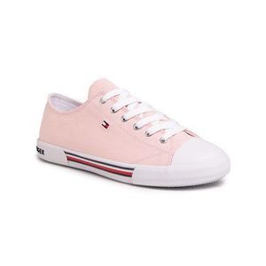 Tommy Hilfiger Plátenky Low Cut Lace-Up Sneaker T3A4-30605-0890 D Ružová vyobraziť