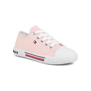 Tommy Hilfiger Plátenky Low Cut Lace-Up Sneaker T3A4-30605-0890 M Ružová vyobraziť