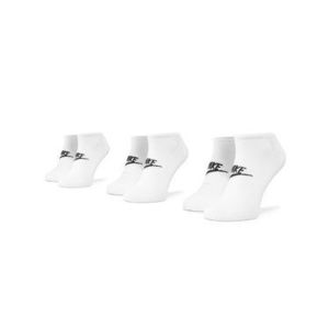 Nike Súprava 3 párov kotníkových ponožiek unisex SK0111 100 Biela vyobraziť