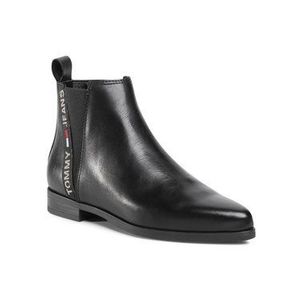 Tommy Jeans Členková obuv s elastickým prvkom Essential Pointy Chelsea Boot EN0EN01068 Čierna vyobraziť