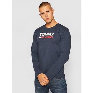 Tommy Jeans S dlhými rukávmi Crop Logo DM0DM09487 Tmavomodrá Regular Fit vyobraziť