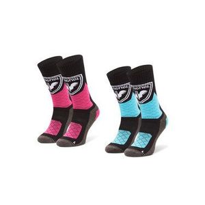 Rossignol Súprava 2 párov vysokých detských ponožiek Jr Thermotech 2P RLJYX02 Farebná vyobraziť