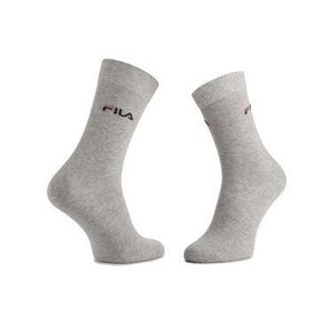 Fila Súprava 3 párov vysokých ponožiek unisex F9630 Sivá vyobraziť