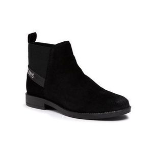 Tommy Jeans Členková obuv s elastickým prvkom Essential Suede Chelsea Boot EN0EN01148 Čierna vyobraziť