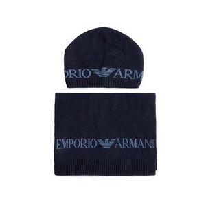 Emporio Armani Set čiapka a šál 628001 0A850 00035 Tmavomodrá vyobraziť