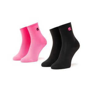 KARL LAGERFELD Súprava 2 párov vysokých dámskych ponožiek 205W6005 Ružová vyobraziť