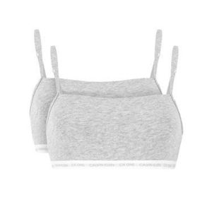 Calvin Klein Underwear Súprava 2 podprseniek Bra Top 000QF6040E Sivá vyobraziť