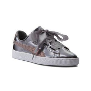 Puma Sneakersy Basket Heart Lunar Lux Jr 365993 01 Strieborná vyobraziť