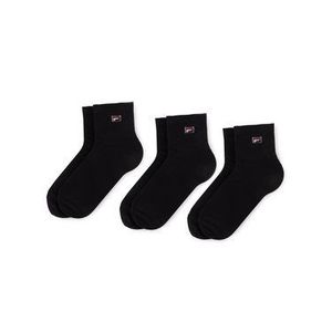 Fila Súprava 3 párov kotníkových ponožiek unisex Calza F9303 Čierna vyobraziť