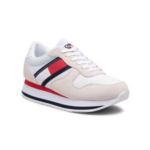 Tommy Jeans Sneakersy Flatform Runner EN0EN01357 Biela vyobraziť